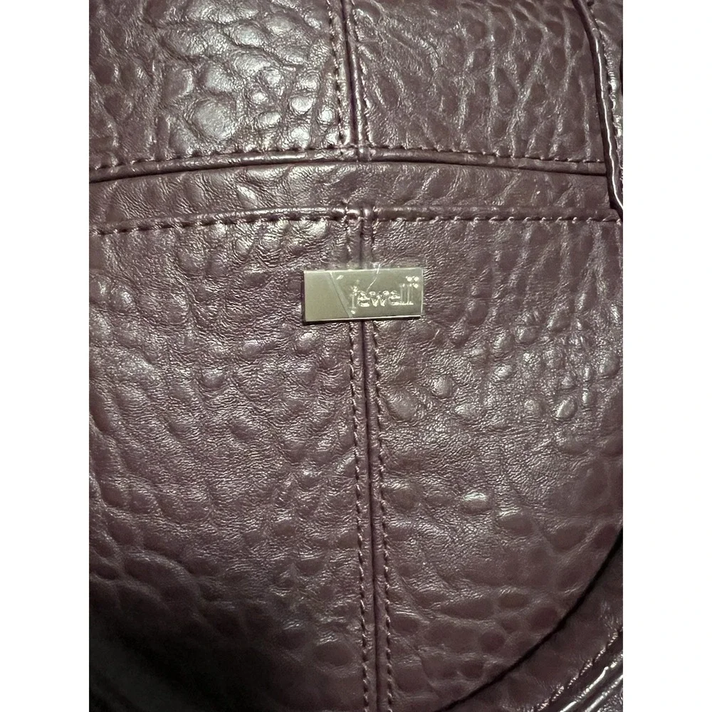 31 Thirty One ~Purse Couture Street Jewell Vintage Pebble Deep Plum Shoulder Bag